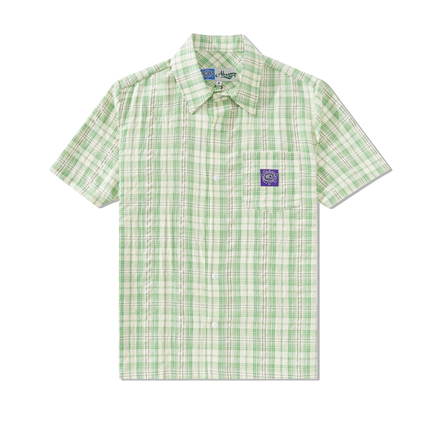 Seersucker S/S Shirt, Green