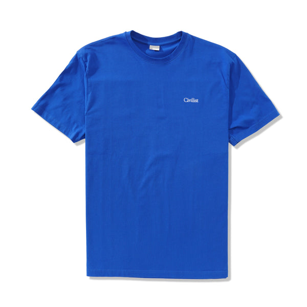 Civilist Mini Logo Tee, Royal
