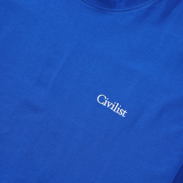 Civilist Mini Logo Tee, Royal