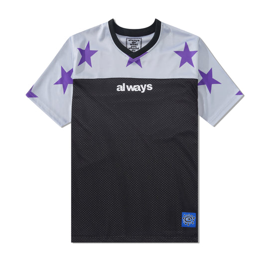 Micro Mesh Star Football Jersey, Grey / Purple