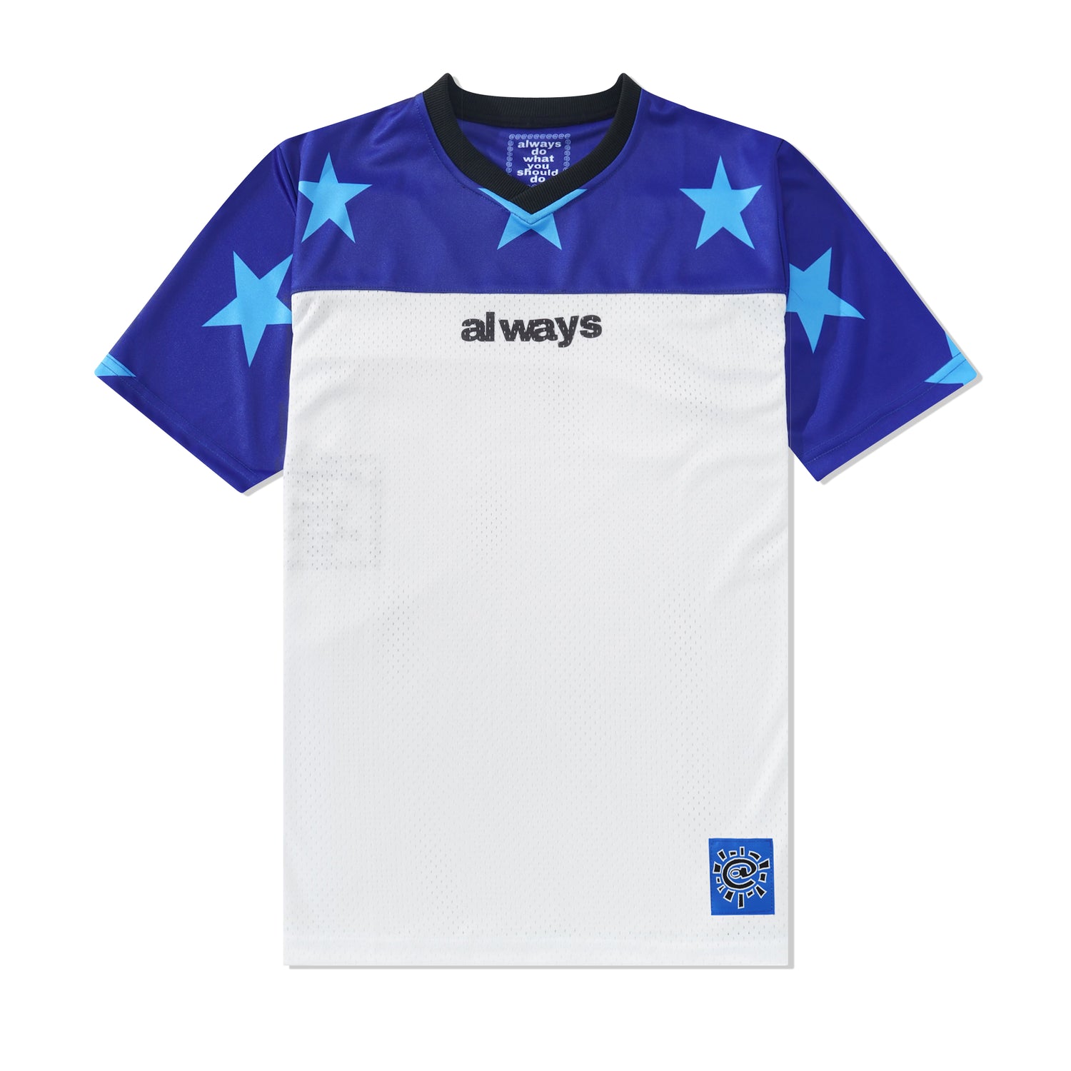 Micro Mesh Star Football Jersey, Blue / Navy