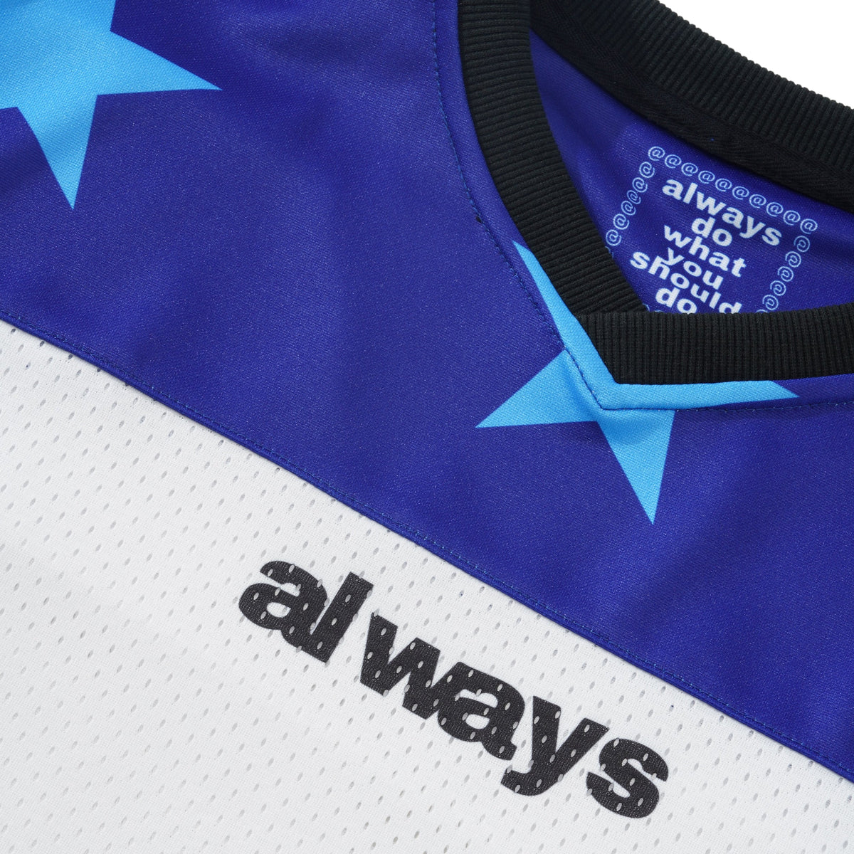 Micro Mesh Star Football Jersey, Blue / Navy
