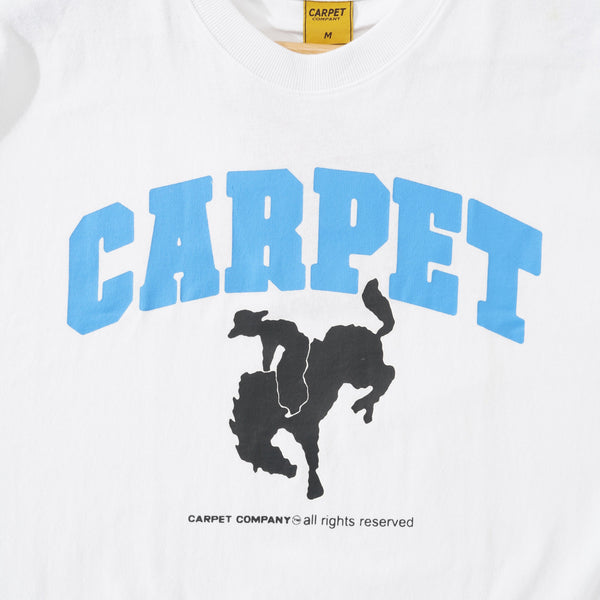 Carpet Company Cow Boy Tee, White