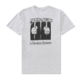 A Broken System Tee, Heather Grey