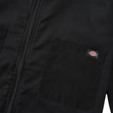 Short Sleeve Zip-Through Workshirt, Black