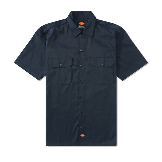 Short Sleeve Work Shirt, Dark Navy