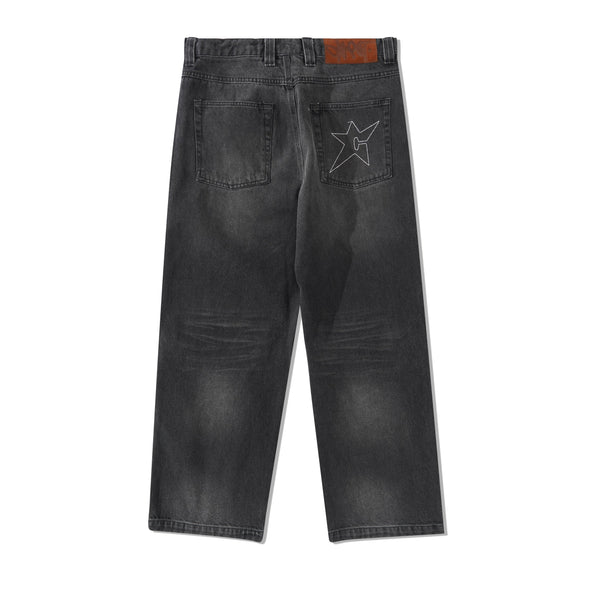 Carpet Company C-Star Stitch Denim Jeans, Black