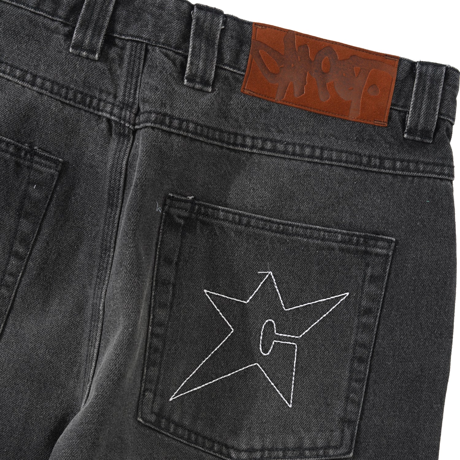 C-Star Stitch Denim Jeans, Black