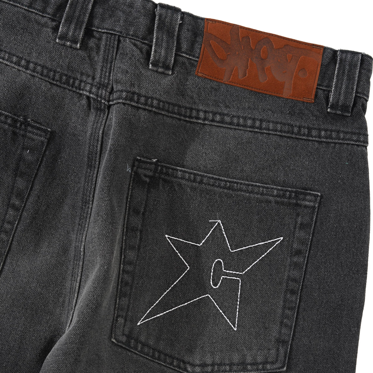 C-Star Stitch Denim Jeans, Black