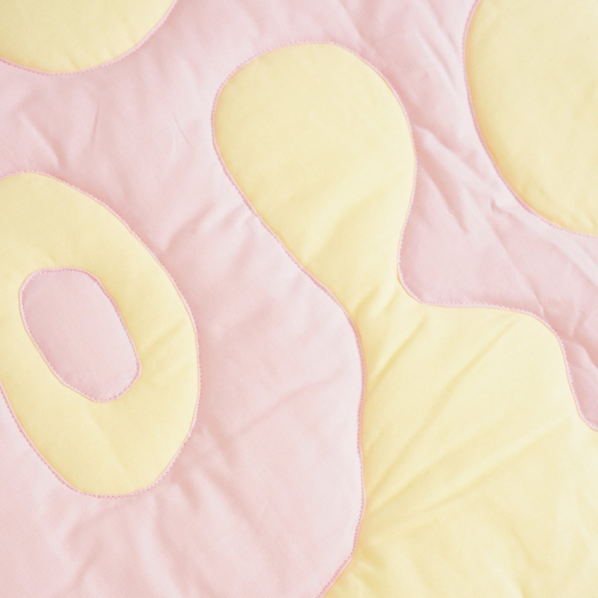 Quilted Blanket, Yellow / Pink