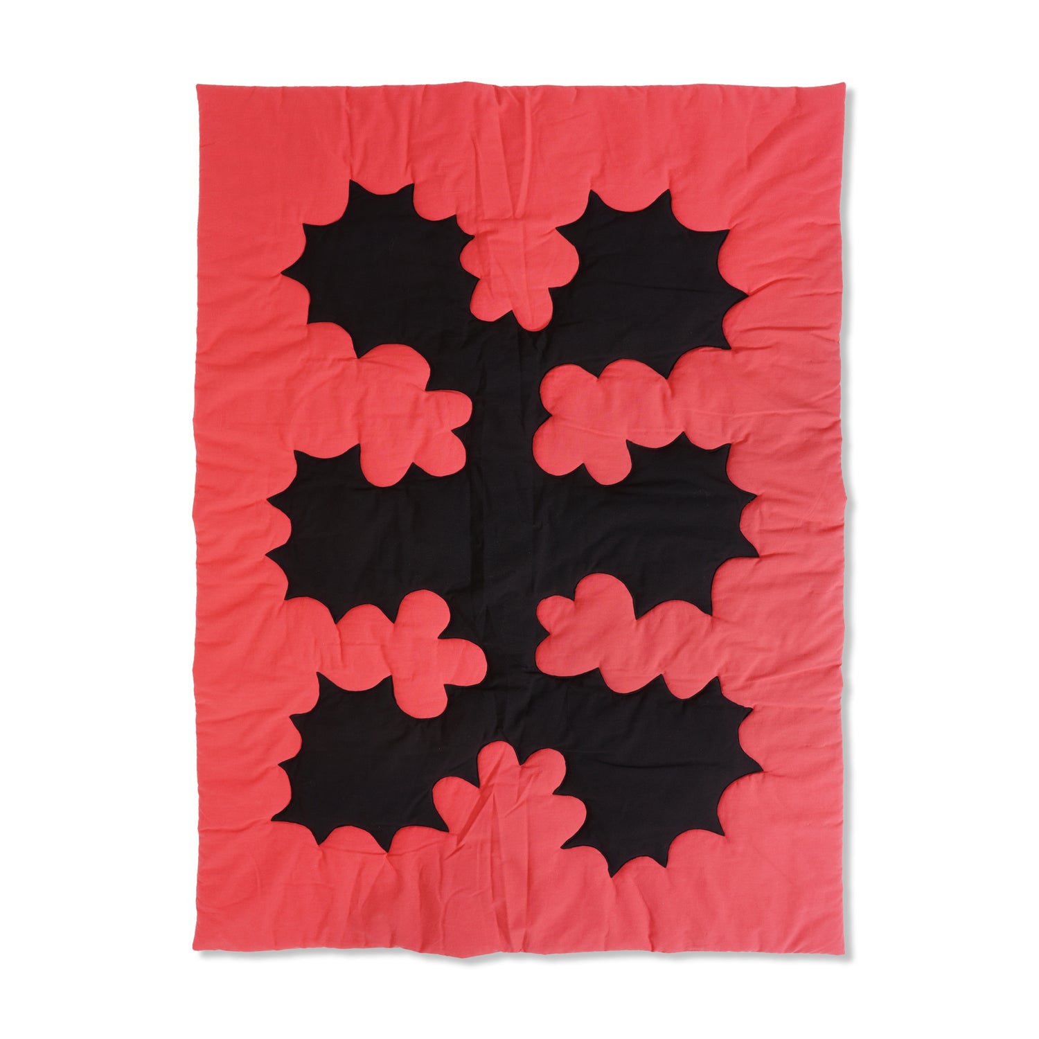 Quilted Blanket, Red / Black