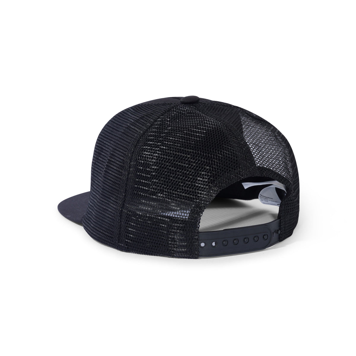 Three Spiral Trucker Hat, Black