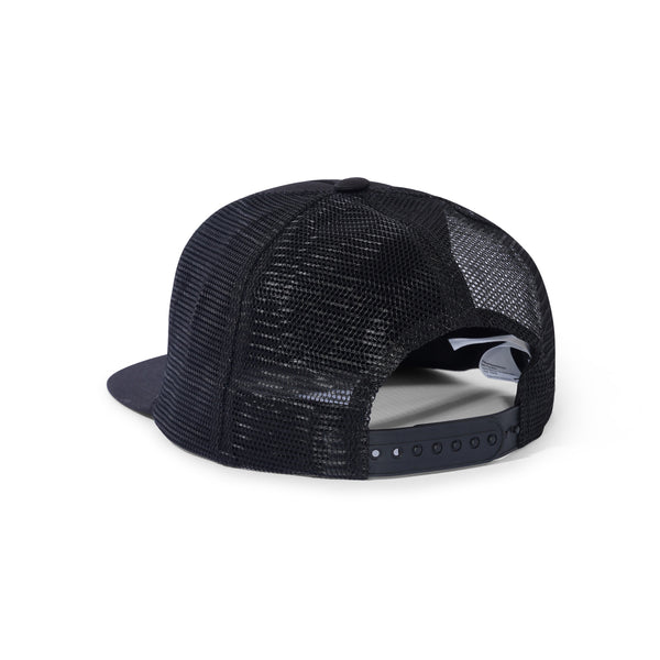 Fucking Awesome Three Spiral Trucker Hat, Black