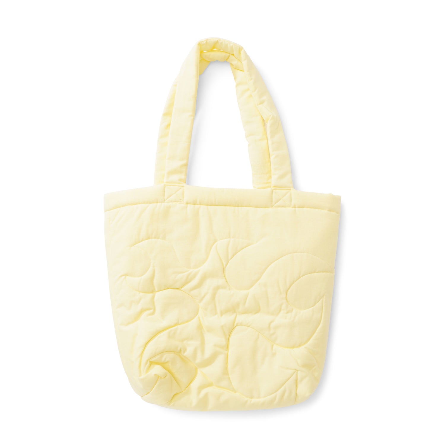 Quilted Tote Bag, Yellow