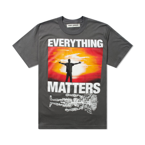 Henry Johnson Everything Matters Tee, Grey / Charcoal
