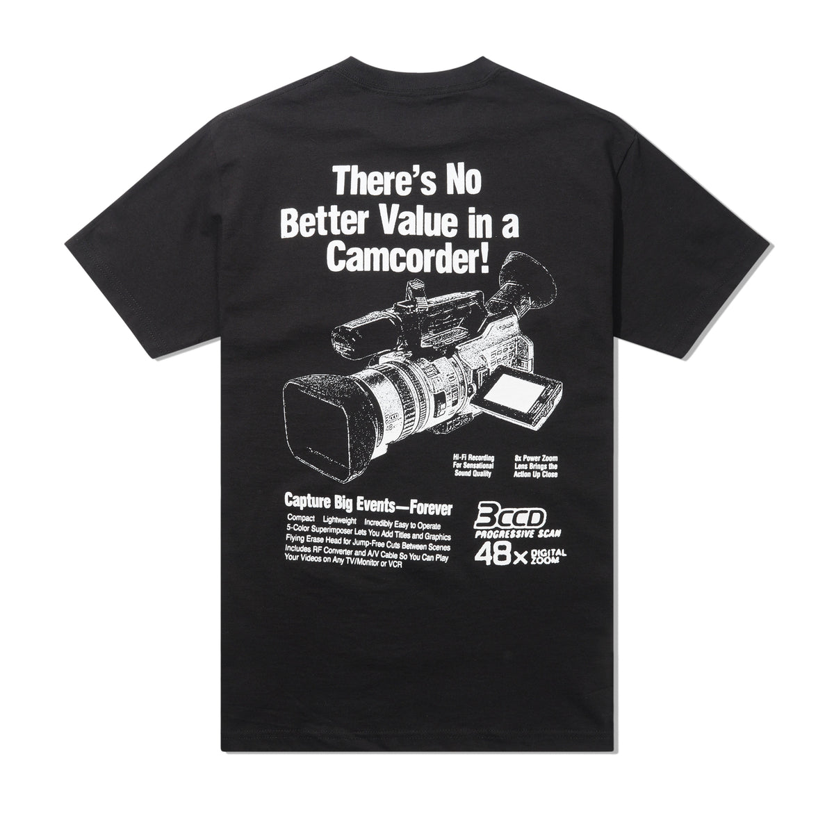 Handycam Tee, Black