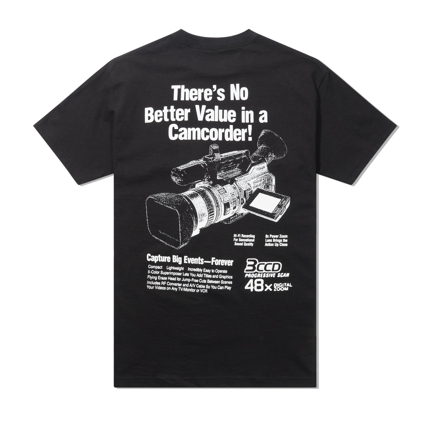 Handycam Tee, Black