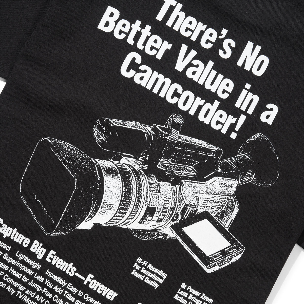 Handycam Tee, Black