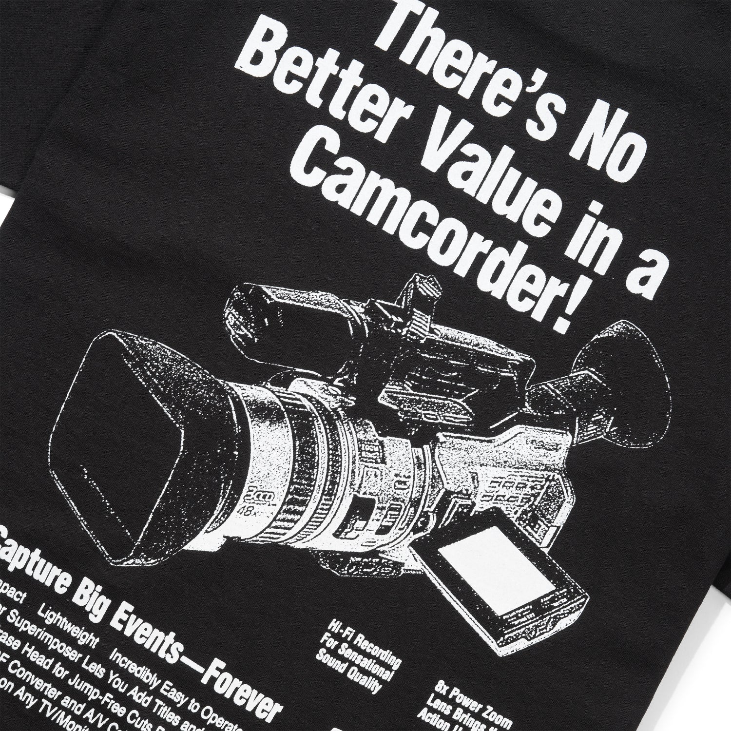 Handycam Tee, Black
