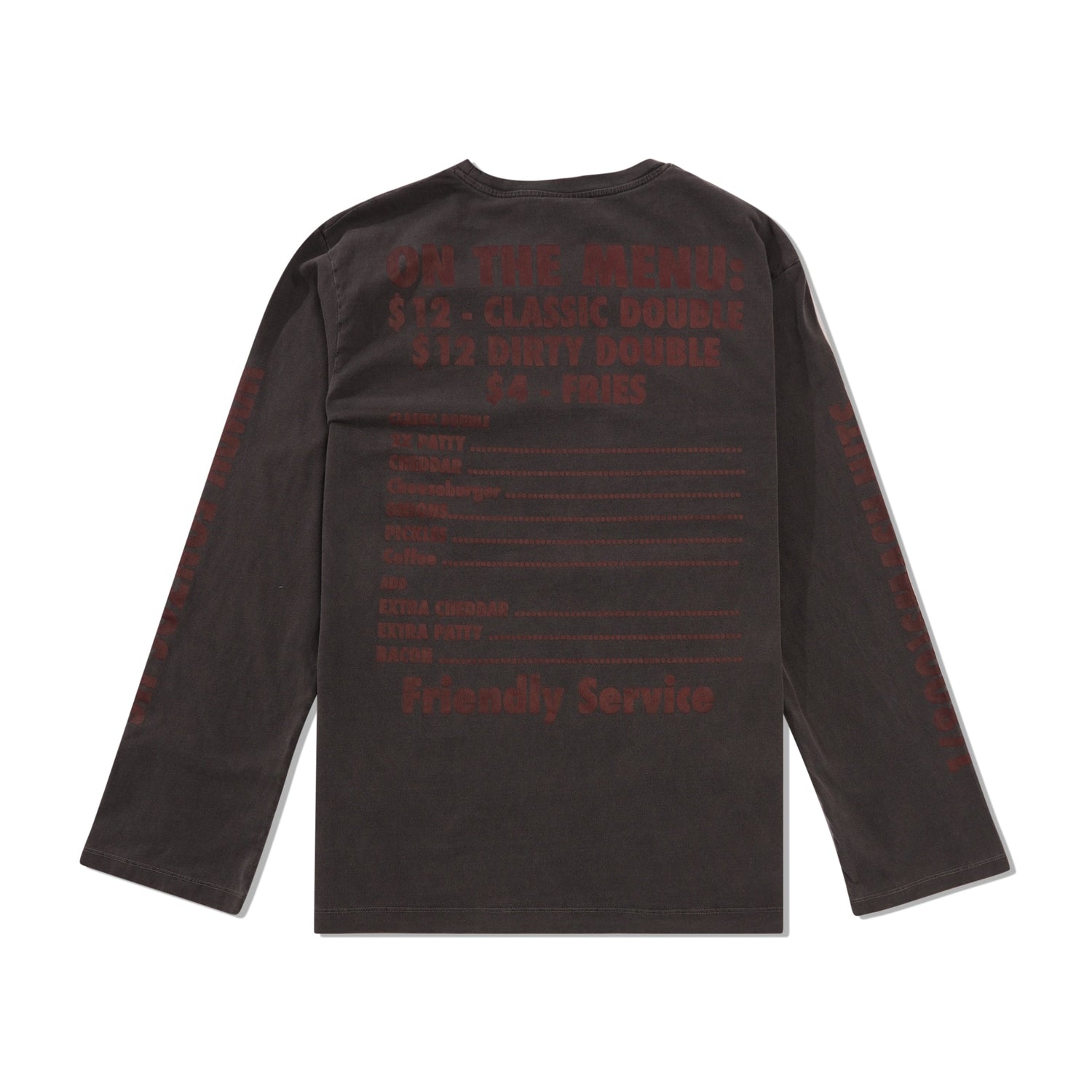 Fonzo's L/S Tee, Charcoal