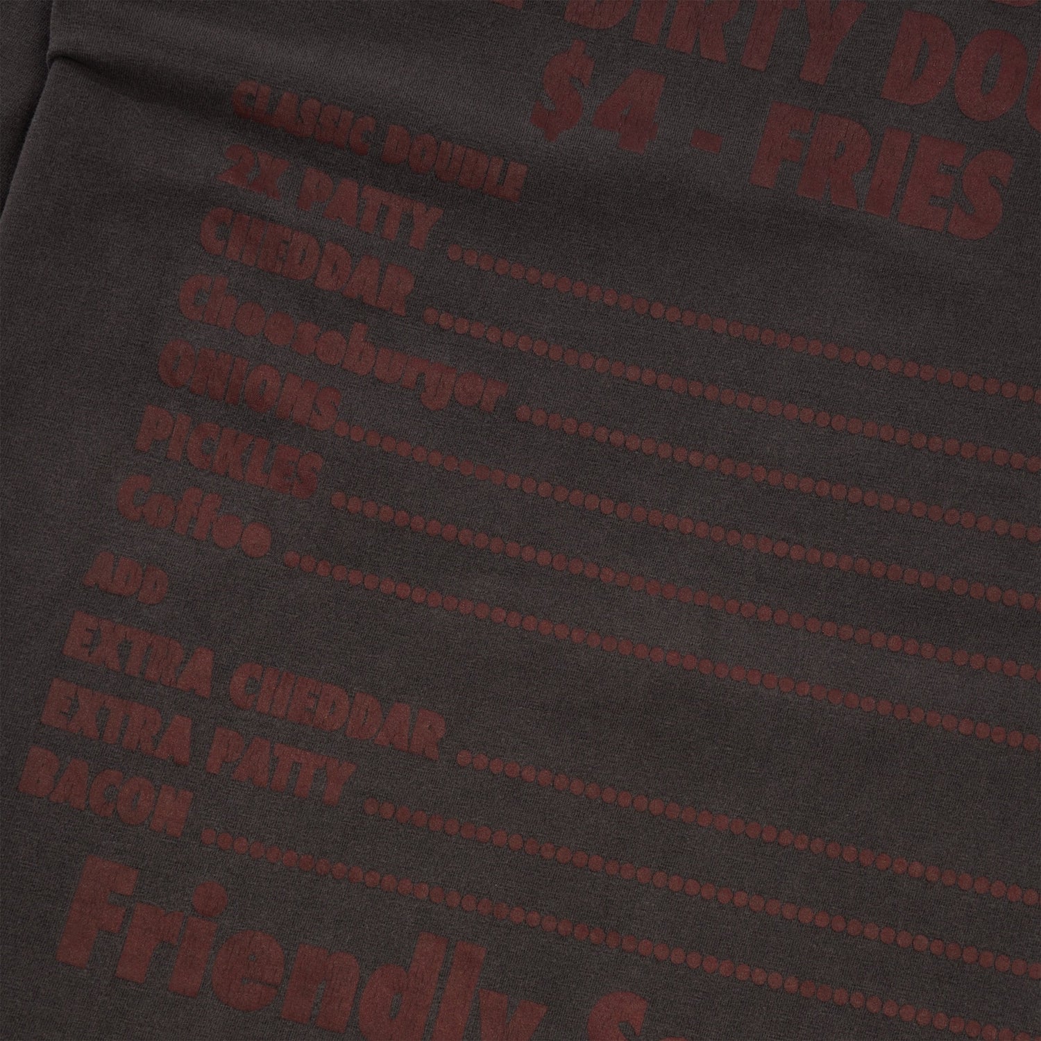 Fonzo's L/S Tee, Charcoal