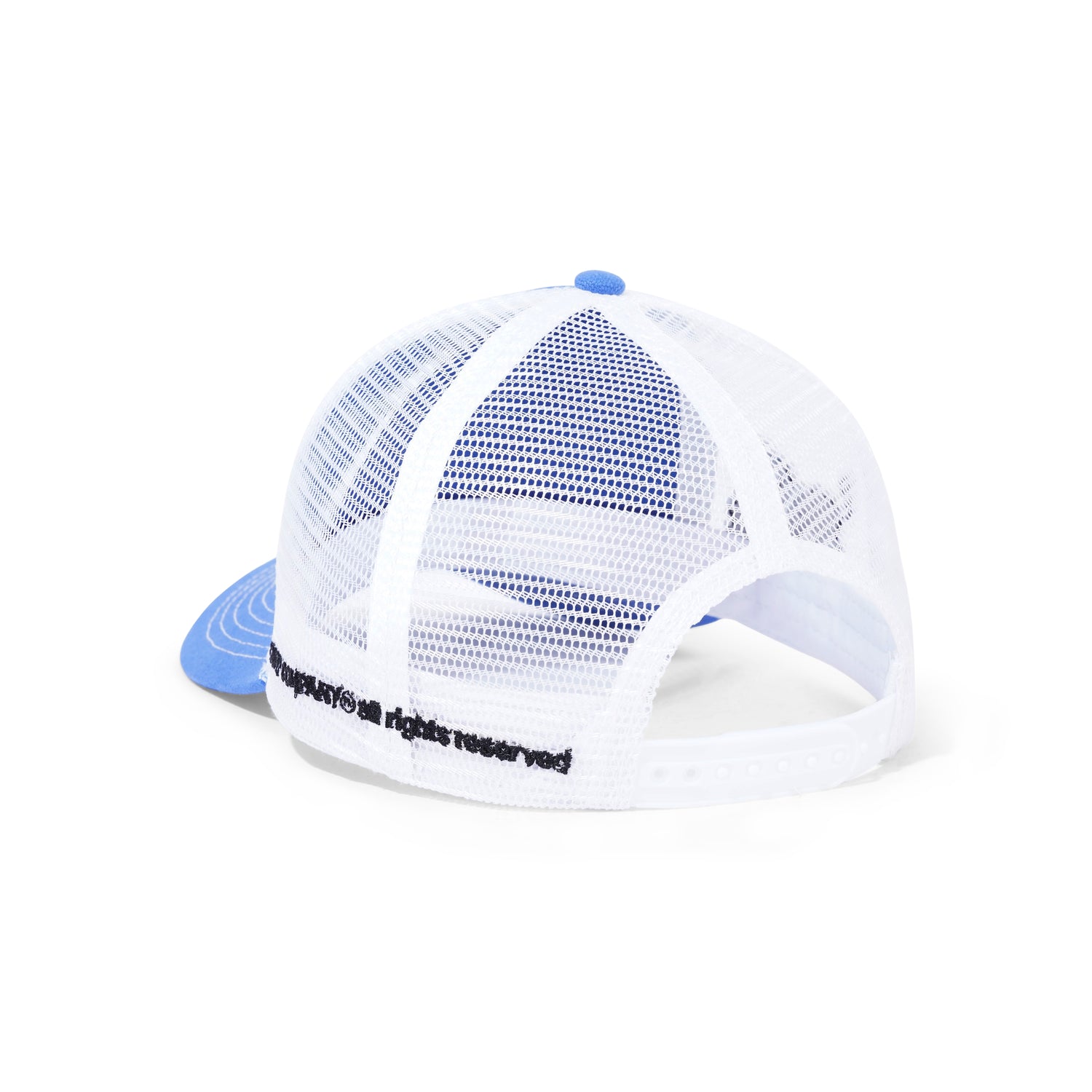 Cowboy Trucker Hat, Blue / White