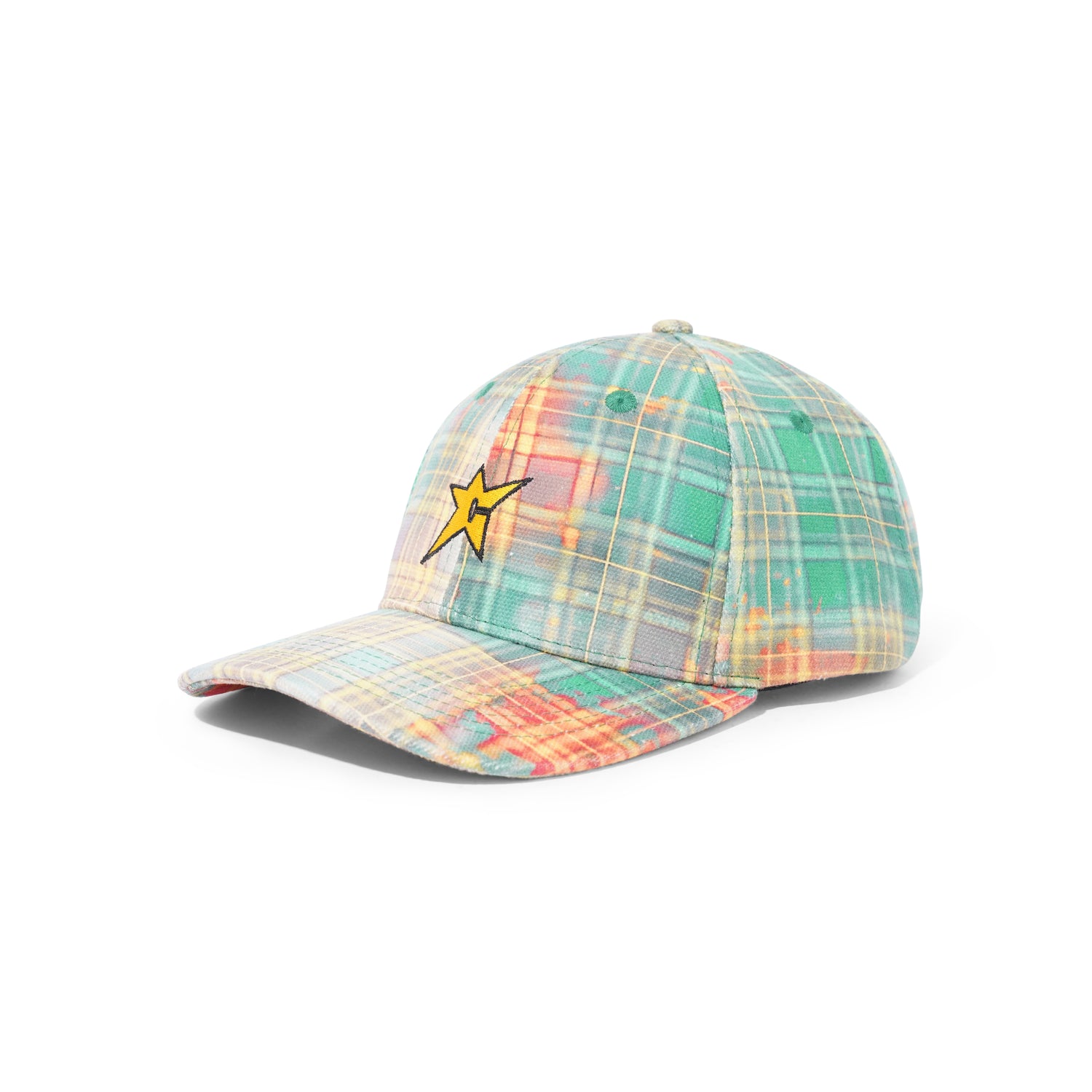 C-Star Plaid Hat, Green