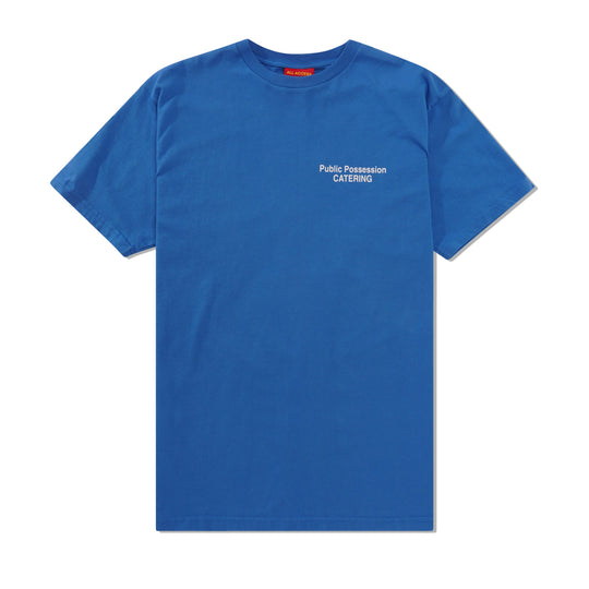 P.P. Catering Tee, Blue / Vintage Wash