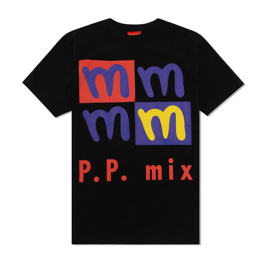 P.P. Mix Tee, Black
