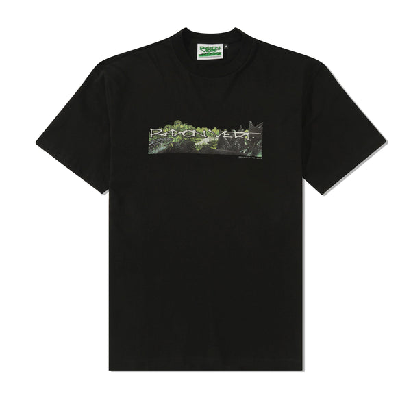 Rayon Vert Mesozoic Tee, Golgotha Black
