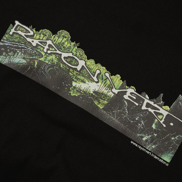 Rayon Vert Mesozoic Tee, Golgotha Black