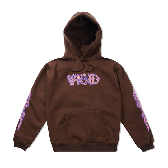 Huldra Script Hoodie, Brown