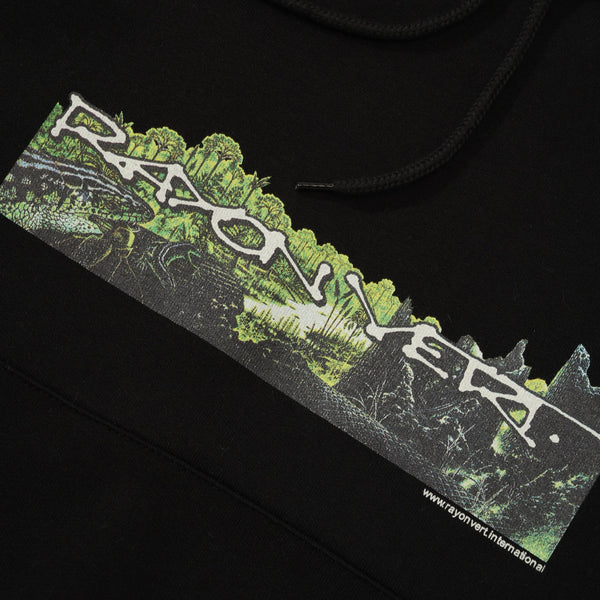 Rayon Vert Mesozoic Pullover Hood, Golgotha Black