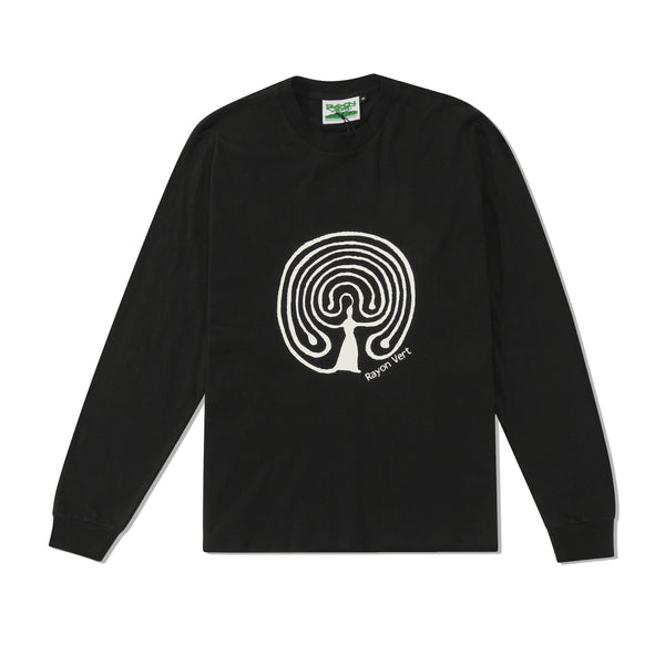 Rayon Vert Kern L/S Tee, Golgotha Black