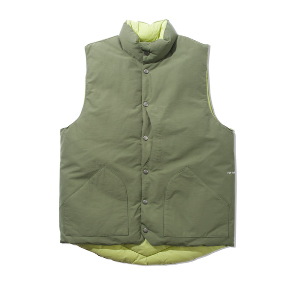 POP Trading Company Quilted Reversible Vest , Four Leaf Clover