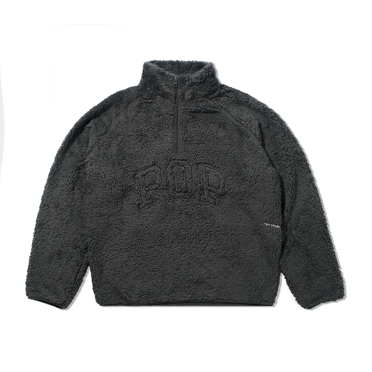 Arch Halfzip Fleece Sweat, Charcoal