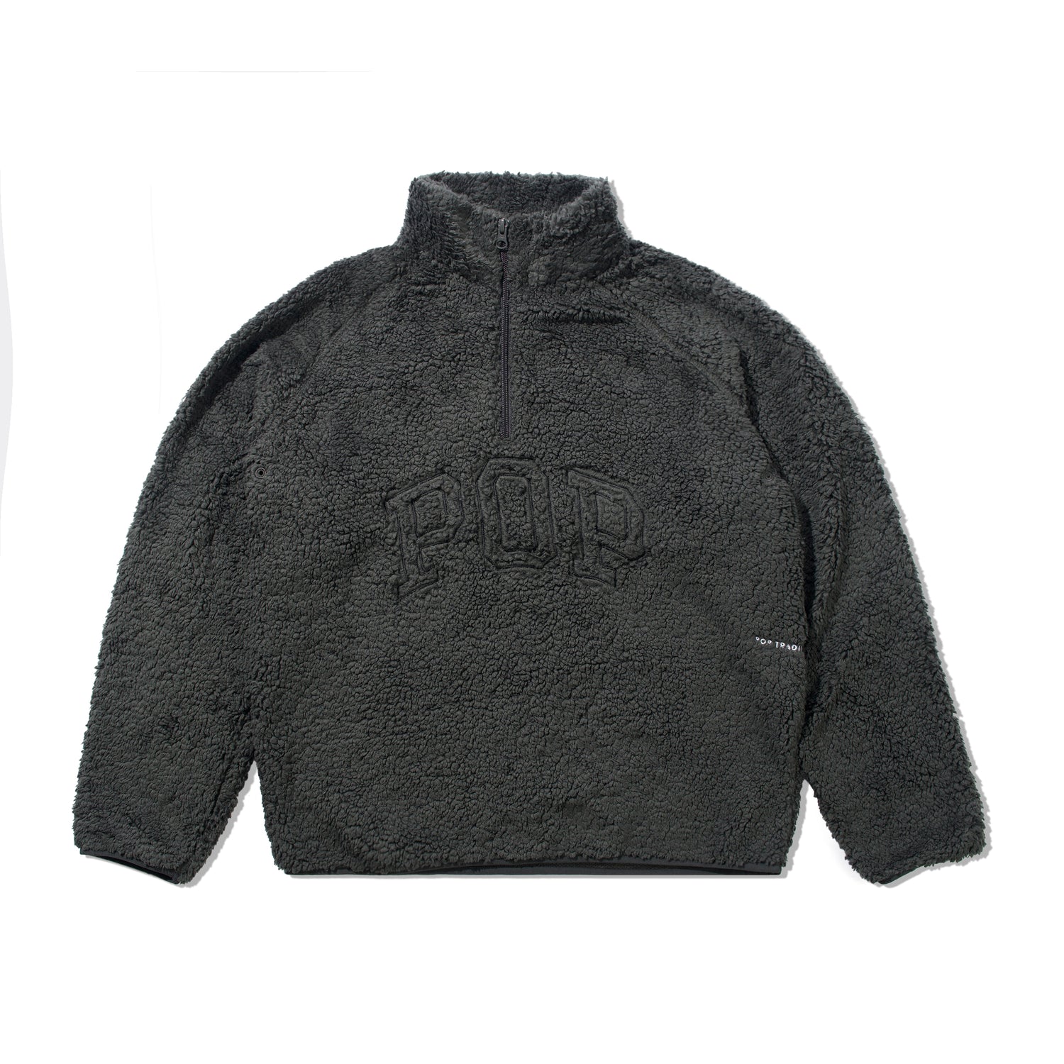 Arch Halfzip Fleece Sweat, Charcoal