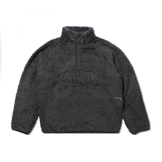 Arch Halfzip Fleece Sweat, Charcoal