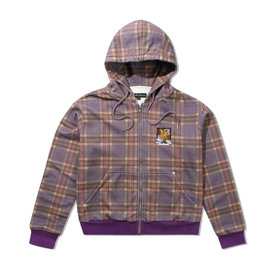 Shepherd Zip-Thru Pullover, Purple