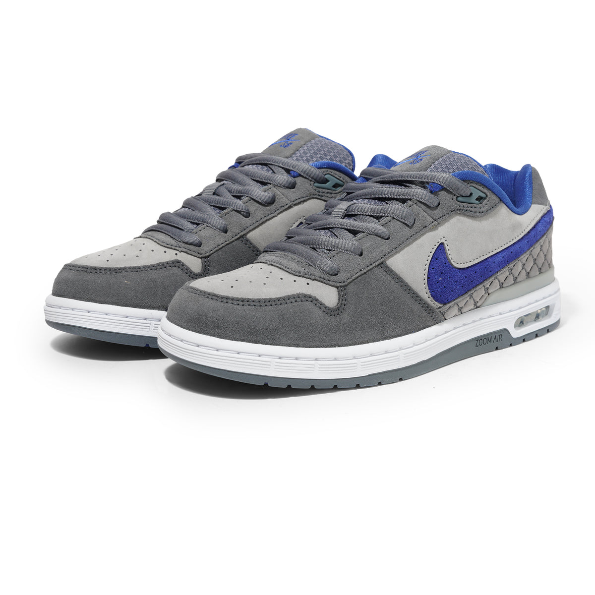 Nike SB Paul Rodriguez Zoom Air Low Dodgers, Flint Grey / Deep Royal Blue