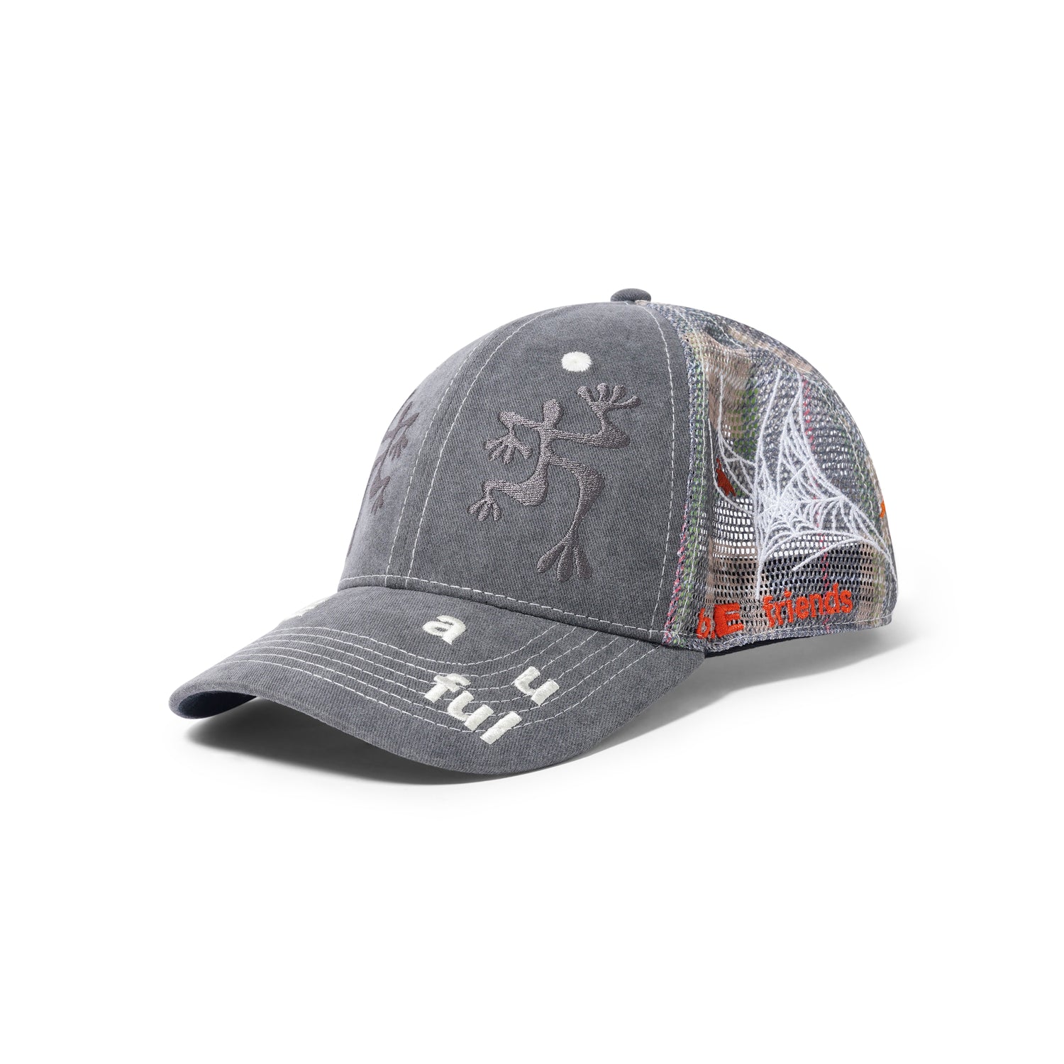 Biyu Hat, Washed Black / Army Camo