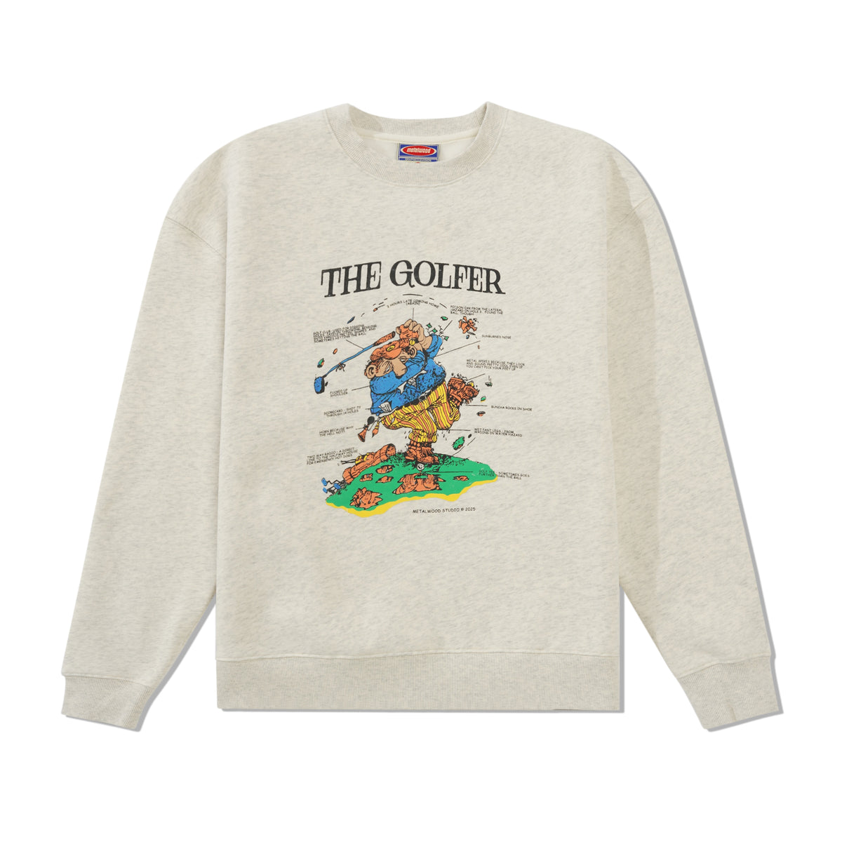 Excuses Crewneck Sweatshirt, Heather Grey