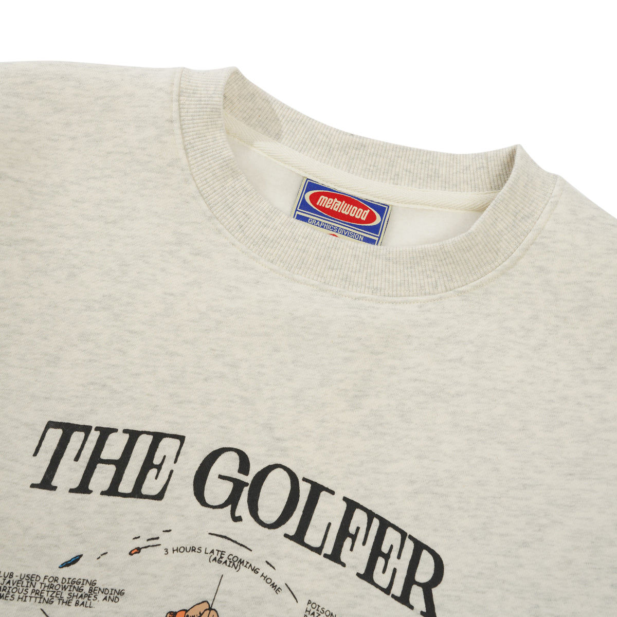 Excuses Crewneck Sweatshirt, Heather Grey