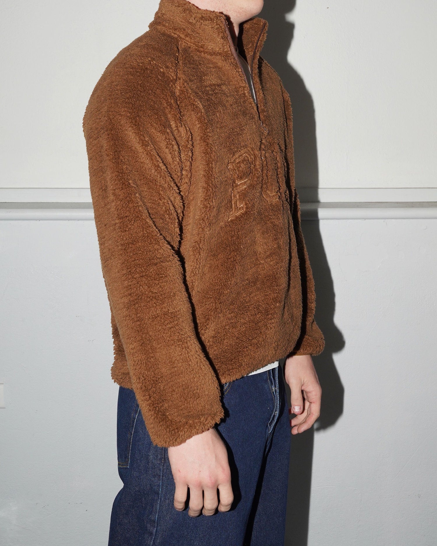 Halfzip Polar Fleece Sweat, Bison