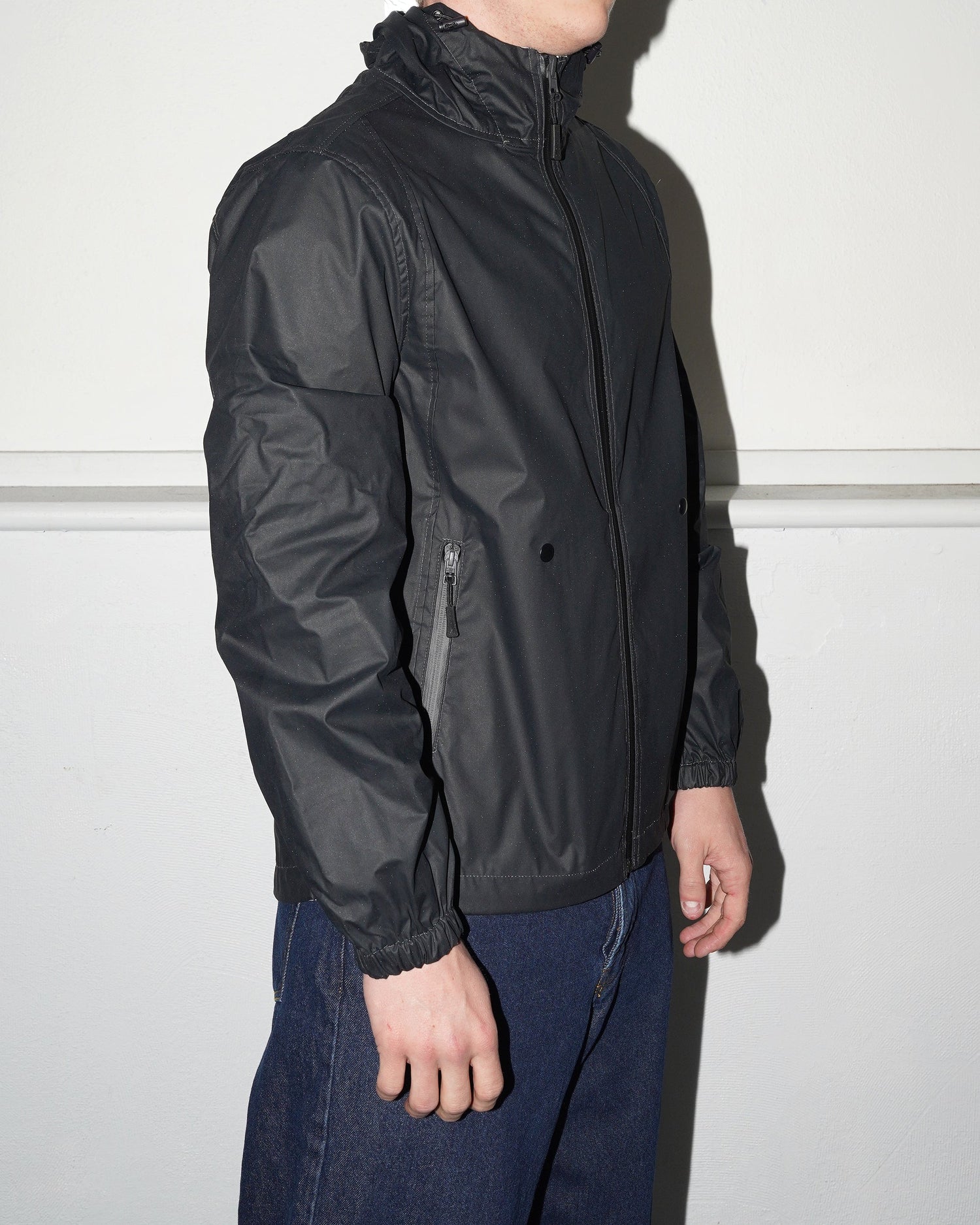 Reversible Tech Jacket, Anthracite / Reflective