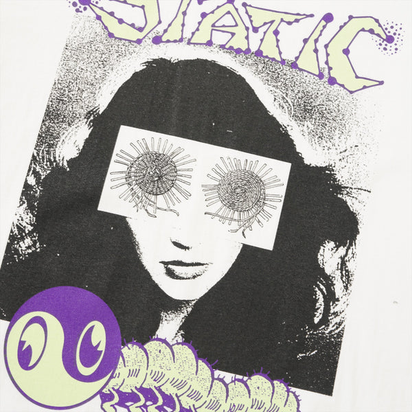 Static Running Up That Pill - Kate Bush Tee, White