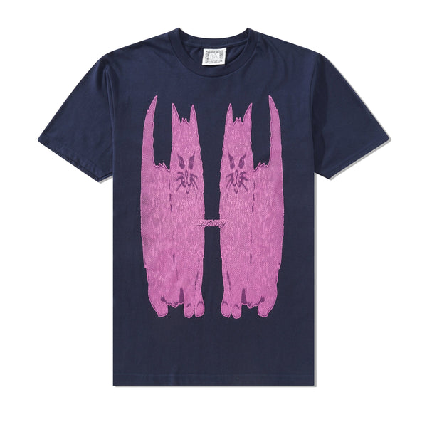 Slinky Cats Tee, Navy