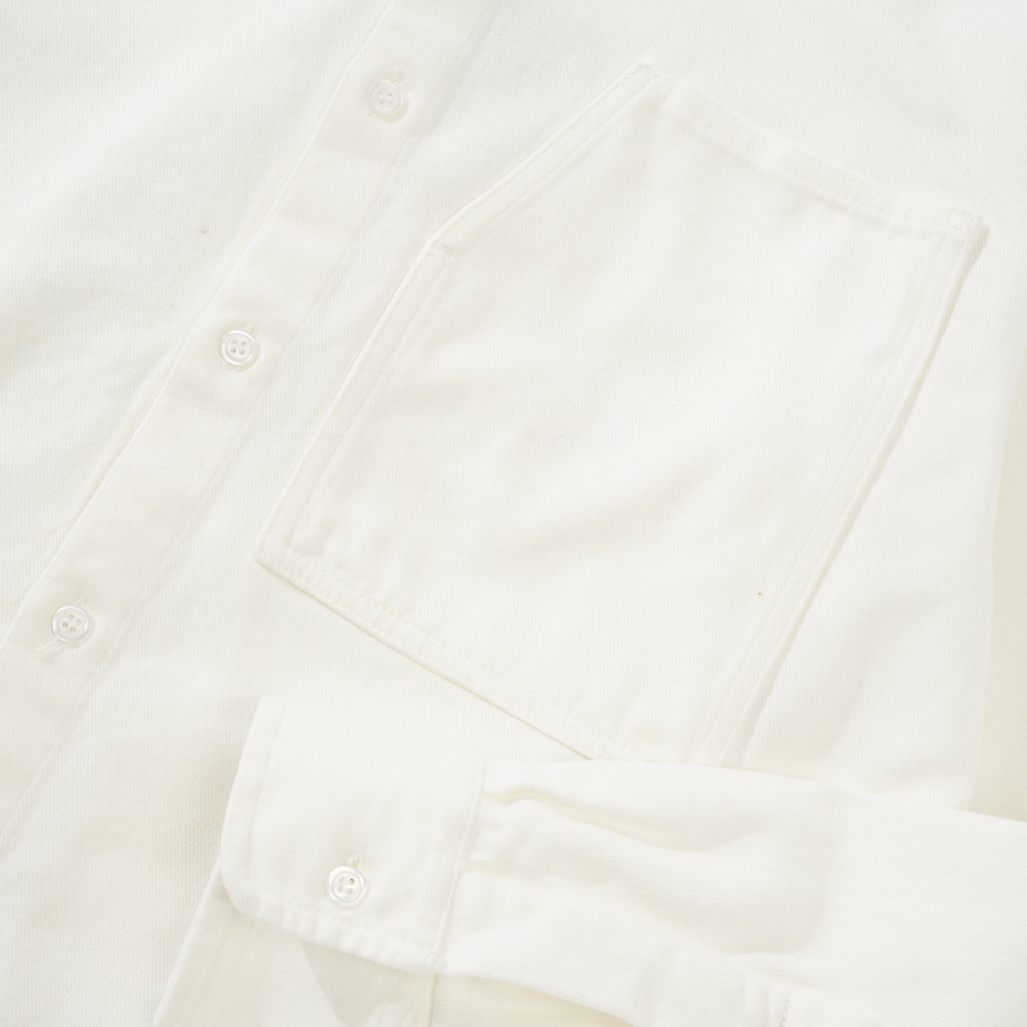 Button Overshirt, Off White