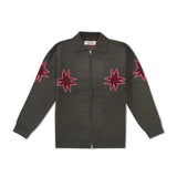 Kiki Zip Knit L/S Polo, Graphite