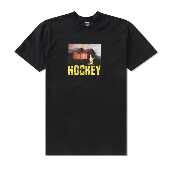 Hockey Windows Up Tee, Black